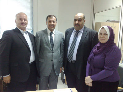 هيئة استثمار صلاح الدين تزور مؤسسه تشجيع الاستثمار الاردنيه